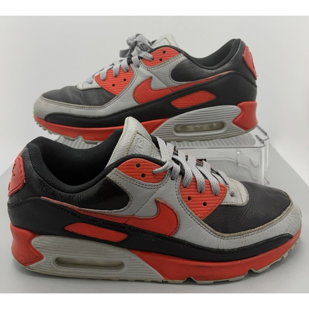 Nike Air Max 90 ID By You 'Black & Red Bred DO7430-900 Mens Size 11.5
